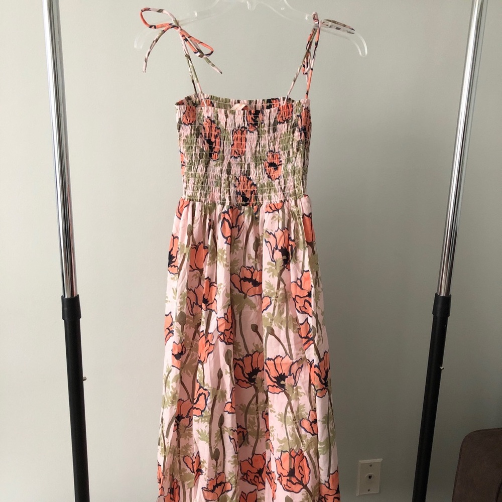 SOLD Tory Burch Pink Poppies Bloom Size Small